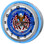 Second Amendment Patriotic Clock sign with blue outer ring