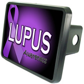 Lupus Cancer Awareness Trailer Hitch Plug Side View