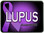 Lupus Cancer Awareness Trailer Hitch Plug Front View