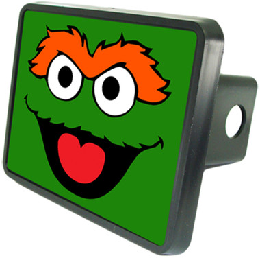 Oscar The Grouch Trailer Hitch Plug Side View
