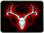 Red Deer Skull Trailer Hitch Plug Front View