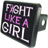 Fight Like A Girl Trailer Hitch Plug Side View