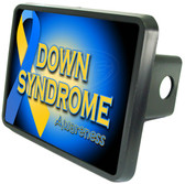 Down Syndrome Awareness Trailer Hitch Plug Side View