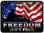 Freedom Isn't Free Trailer Hitch Plug Front View