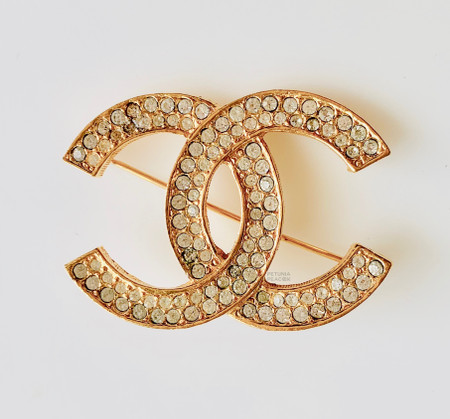chanel earrings cc gold