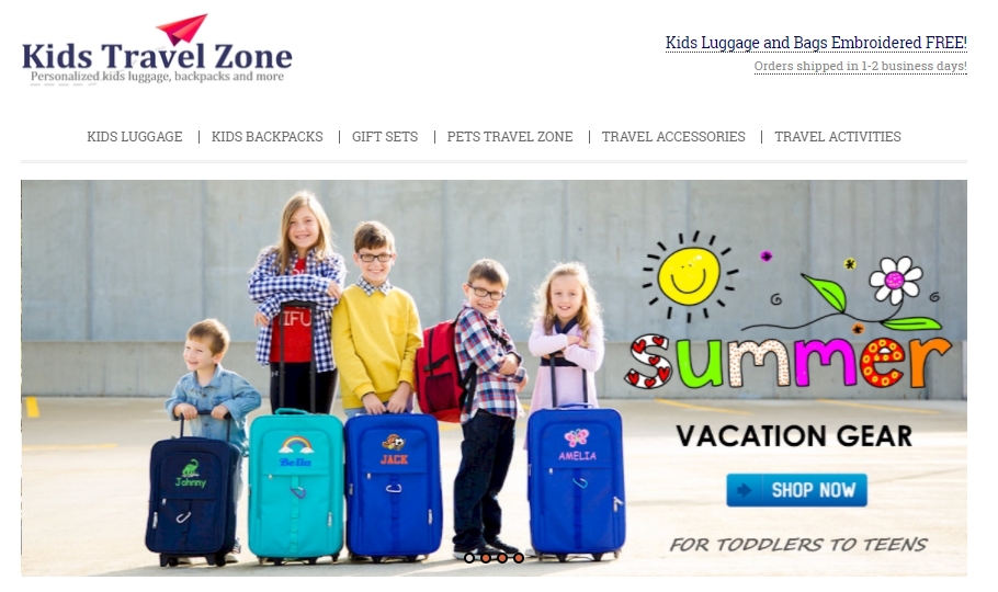 personalized kids luggage