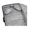 Interior shot of detachable mesh pocket holder of Carry-On Wheeled Garment Bag in black.