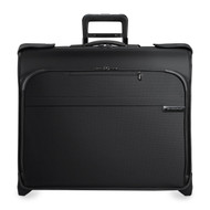 Front shot of Deluxe Wheeled Garment Bag in black.