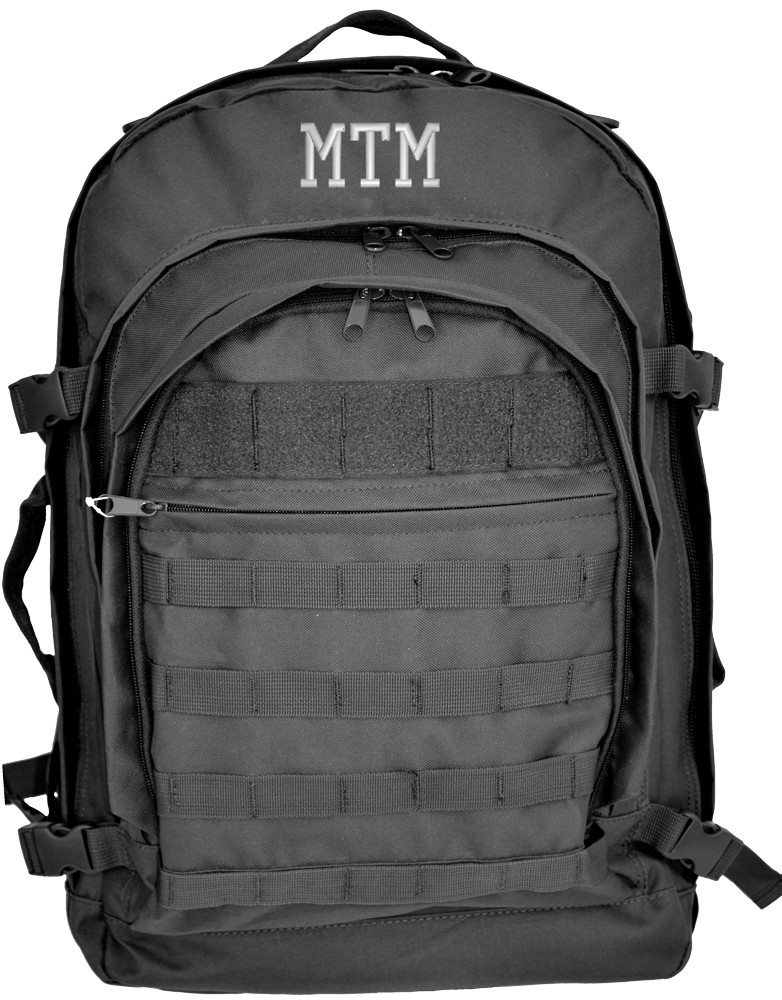 backpack with initials