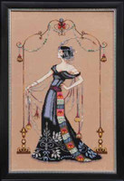 At the Met Kit Cross Stitch Chart Fabric Beads Braid Silk Floss Nora Corbett Mirabilia MD135