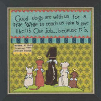 Good Dogs Beaded Counted Cross Stitch Kit Mill Hill Curly Girl 2015
