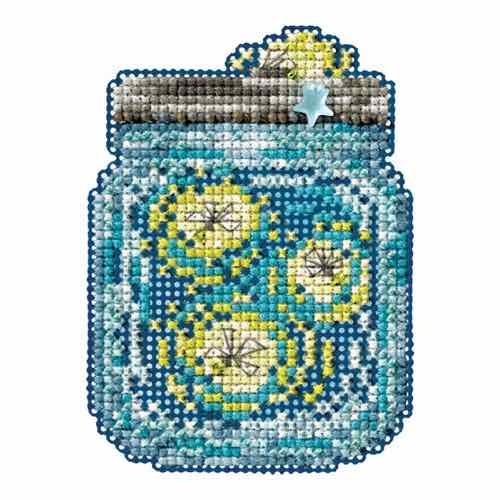 Fancy Fish Beaded Counted Cross Stitch Ornament Kit Mill Hill 2016 Spring Bouquet MH181613