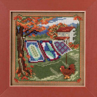 Country Quilts Cross Stitch Kit Mill Hill 2016 Buttons & Beads Autumn