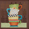 Coffee Cups Cross Stitch Kit Mill Hill Debbie Mumm 2016 Good Coffee & Friends DM301615