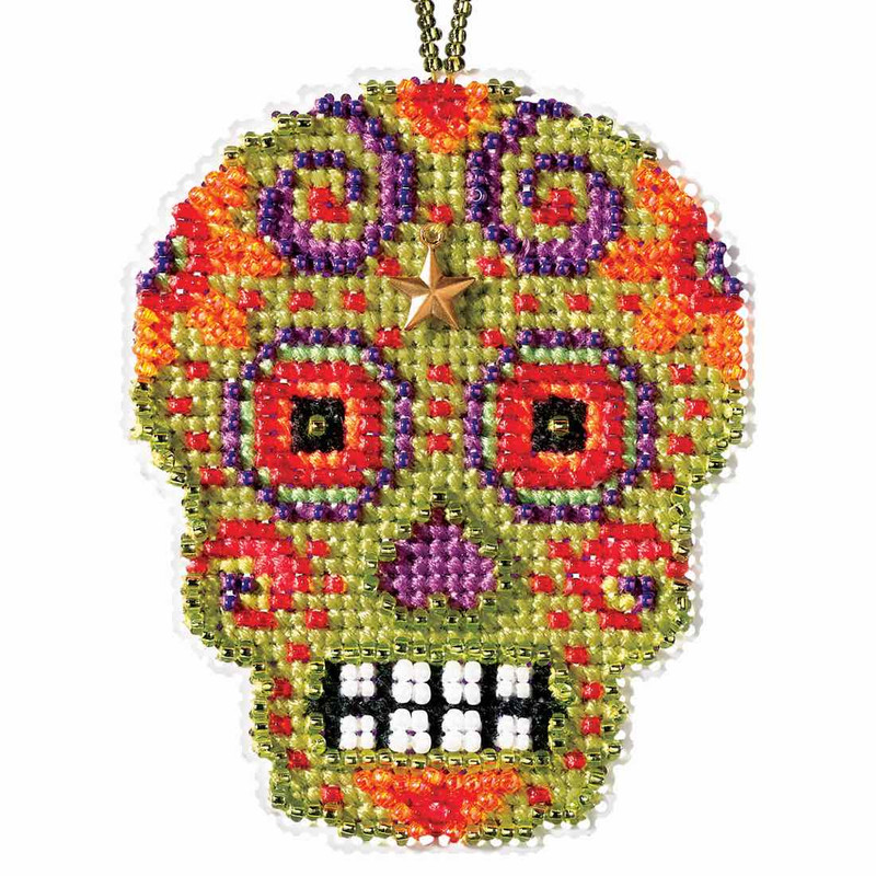 Verde Beaded Cross Stitch Halloween Kit Mill Hill 2016 ...