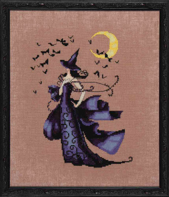 Raven Kit Cross Stitch Chart Fabric Beads Nora Corbett Mirabilia Designs NC222