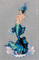 Stitched area of Aphrodite Mermaid Kit Cross Stitch Chart Fabric Beads Braid Nora Corbett Mirabilia MD144