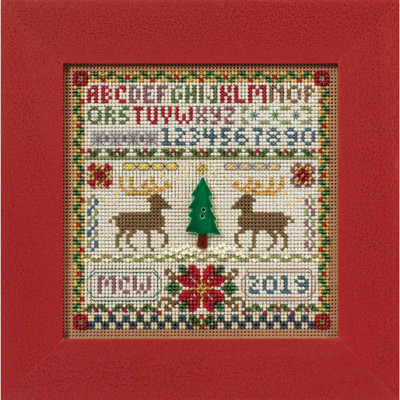 Holiday Sampler Cross Stitch Kit Mill Hill 2016 Buttons & Beads Winter MH141633
