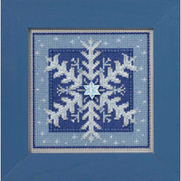 Crystal Snowflake Cross Stitch Kit Mill Hill 2016 Buttons Beads Winter MH141635