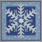 Stitched area of Crystal Snowflake Cross Stitch Kit Mill Hill 2016 Buttons Beads Winter MH141635