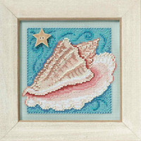 Conch Shell Bead Cross Stitch Kit Mill Hill 2010 Buttons & Beads Spring MH140102