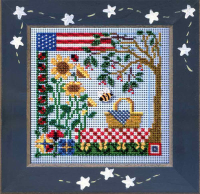 Summer Picnic Cross Stitch Kit Mill Hill 2005 Buttons & Beads Spring MHCB231