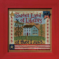 Sweet Liberty Cross Stitch Kit Mill Hill 2008 Buttons & Beads Autumn MH148204