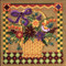 Stitched area of Autumn Basket 2008 Cross Stitch Kit Mill Hill Buttons & Beads Autumn MH148206