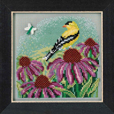 Goldfinch Cross Stitch Kit Mill Hill 2017 Buttons & Beads Spring MH141712