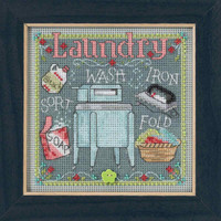 Laundry Cross Stitch Kit Mill Hill 2017 Buttons & Beads Spring MH141716
