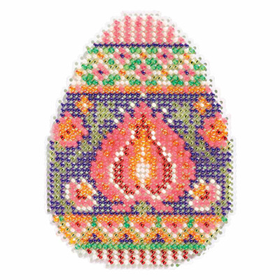 Lotus Egg Beaded Cross Stitch Kit Mill Hill 2017 Spring Bouquet MH181712