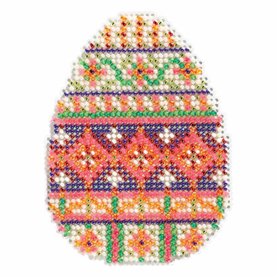 Trellis Egg Bead Cross Stitch Kit Mill Hill 2017 Spring Bouquet MH181715