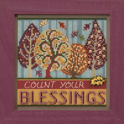 Blessings Cross Stitch Kit Mill Hill 2017 Buttons & Beads Autumn MH141725