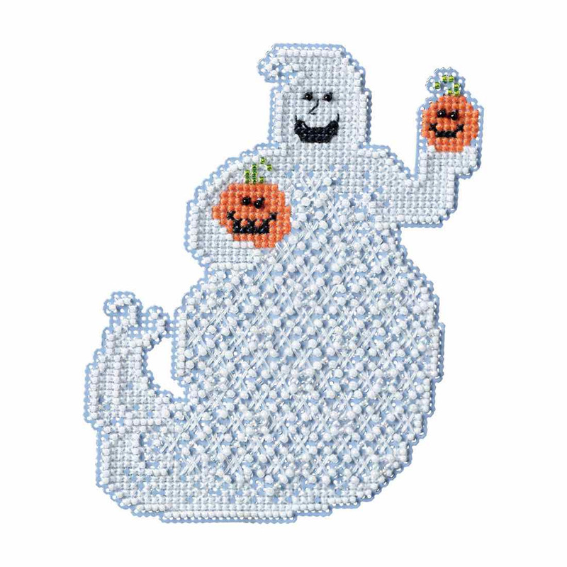 Ellis Beaded Halloween Cross Stitch Kit Mill Hill 2017 Ghost Trilogy MH191722