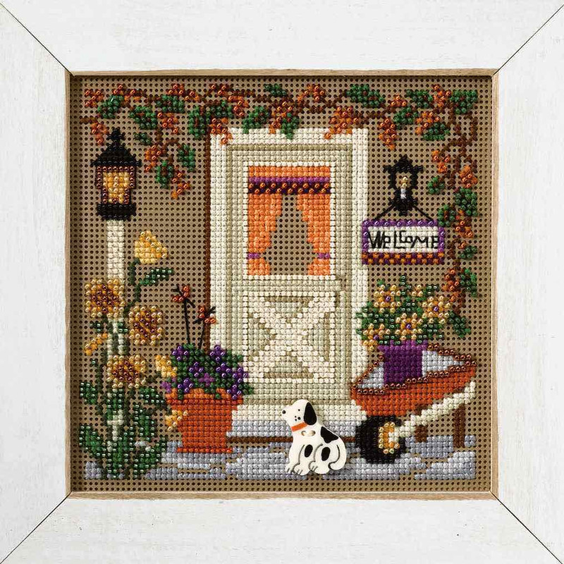 Wisteria Welcome Cross Stitch Kit Mill Hill 2006 Buttons /& Beads