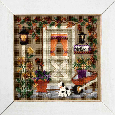 Country Welcome Cross Stitch Kit Mill Hill 2007 Buttons & Beads Autumn