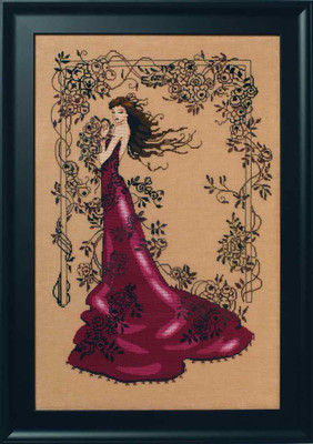 Lady of Mystery Kit Cross Stitch Chart Fabric Beads Silk Floss MD152 Mirabilia Designs