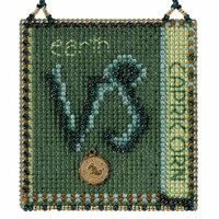 Capricorn Cross Stitch Kit Mill Hill 2018 Zodiac Ornaments MH161824