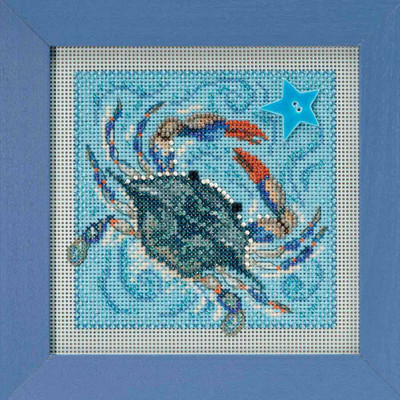 Crab Cross Stitch Kit Mill Hill 2018 Buttons & Beads Spring MH141811