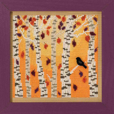 Autumn Woods Cross Stitch Kit Mill Hill 2018 Buttons & Beads Autumn MH141823