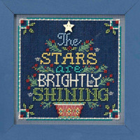 Brightly Shining Cross Stitch Kit Mill Hill 2018 Buttons Beads Winter MH141833