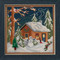 Christmas Cabin Cross Stitch Kit Mill Hill 2018 Buttons Beads Winter MH141834
