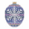 Royal Snowflake Beaded Cross Stitch Ornament Kit Mill Hill 2018 Beaded Holiday MH211812