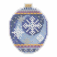 Midnight Snowfall Beaded Cross Stitch Ornament Kit Mill Hill 2018 Beaded Holiday MH211815