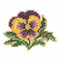 Tricolor Pansy Beaded Cross Stitch Kit Mill Hill 2019 Spring Bouquet MH181911
