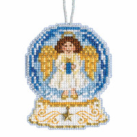 Angel Snow Globe Beaded Counted Cross Stitch Kit Mill Hill 2019 Ornament MH161935