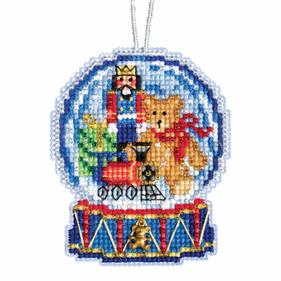 Toy Shop Snow Globe Beaded Counted Cross Stitch Kit Mill Hill 2019 Ornament MH161934