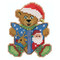 Teddy's Tale Cross Stitch Ornament Kit Mill Hill 2020 Winter Holiday MH182036