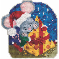 Mac Cheese Cross Stitch Ornament Kit Mill Hill 2020 Mouse Trilogy MH192012