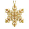 Golden Snowflake Beaded Cross Stitch Ornament Kit Mill Hill 2020 Beaded Holiday MH212012